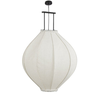 Hanglamp Pego 70 cm linnen gebroken wit
