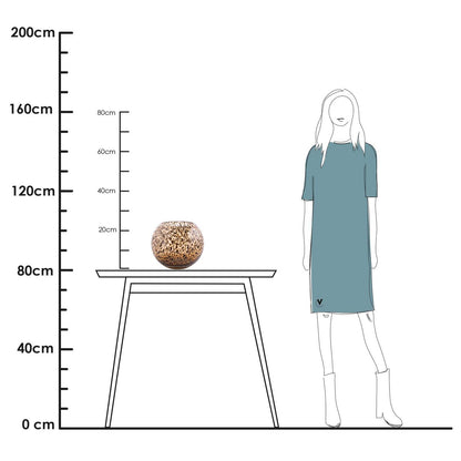 Vaas Zambazi Chit mondgeblazen glas cheetah print