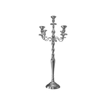 100 Cm Hoge Zilveren Kaarsenhouder Met 5 Branders Elegant