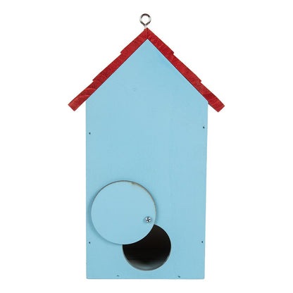 Birdhouse 15x10x22 cm Blue Wood