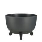 Plantenbak Doppio 33 cm antraciet gerecycled plastic