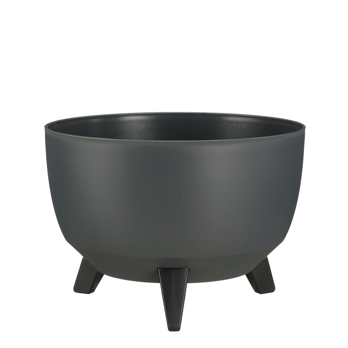 Plantenbak Doppio 33 cm antraciet gerecycled plastic
