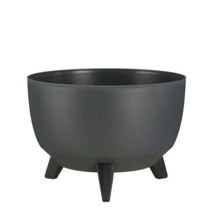 Plantenbak Doppio 33 cm antraciet gerecycled plastic