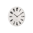 Wandklok 40 cm melamine grijs