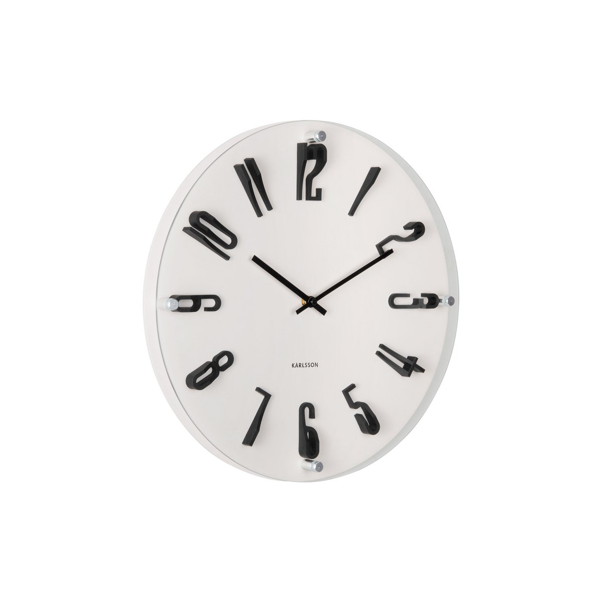 Wandklok 40 cm melamine grijs