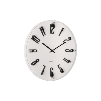 Wandklok 40 cm melamine grijs