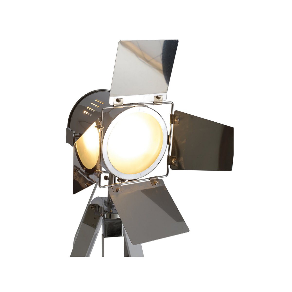 Staande Lamp Driekbende Metaal Wit E27 Hoog 100 Tot 140 Cm