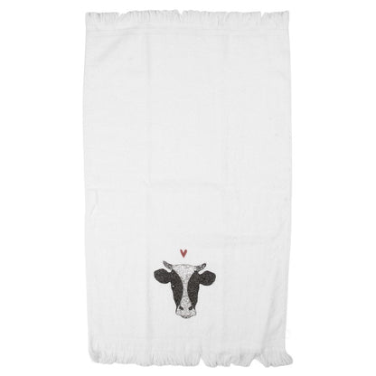 Guest Towel 40x66 cm White Cotton Cow