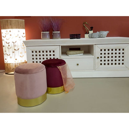 Ottomane met opbergruimte 31x38 cm velours