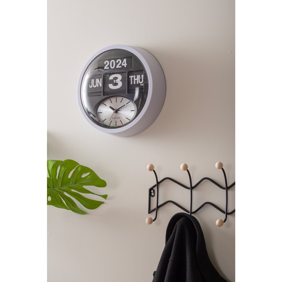 Wandklok Ronde Flip