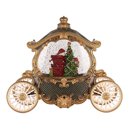 Kerstdecoratie met LED-verlichting en muziek 26x11x20 cm / 3xAA Groen Kunststof