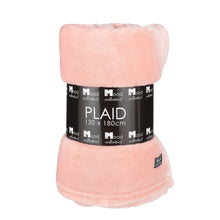 Famke Fleece Plaid Perzik 180 x 130 Cm Zacht Warm Knuffig