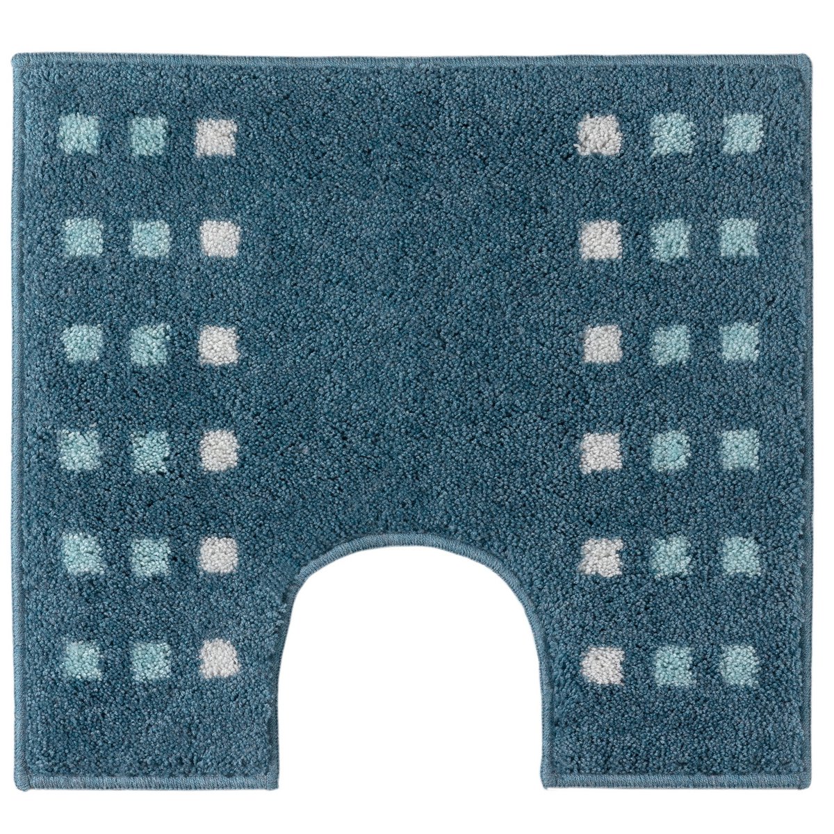 Badmat 55x60 cm acryl blauw