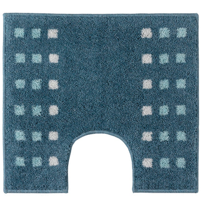 Badmat 55x60 cm acryl blauw