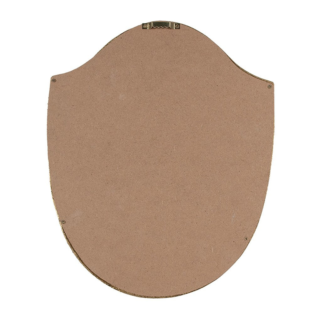 Wanddecoratie hart 25x3x30 cm goudkleurig polyresin