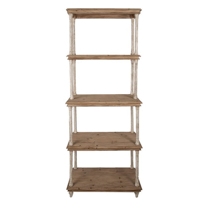 Boekenkast hout 80x40x210 cm bruin