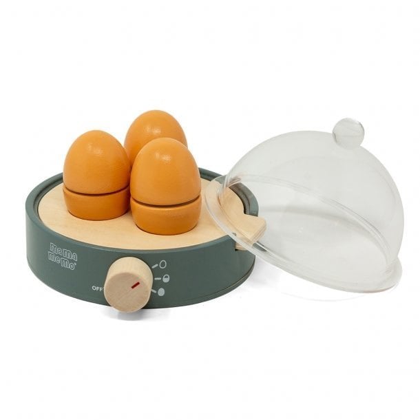 Emerald green egg cooker