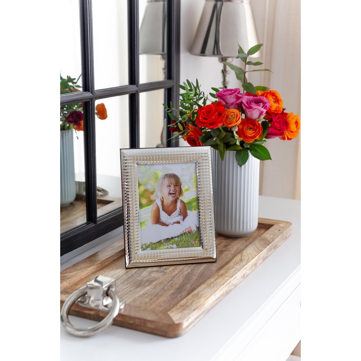 Photo frame Forli (10x15 cm), silver-colored, start-up protected