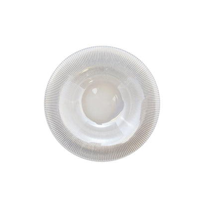 Bord rond 28 cm glas wit