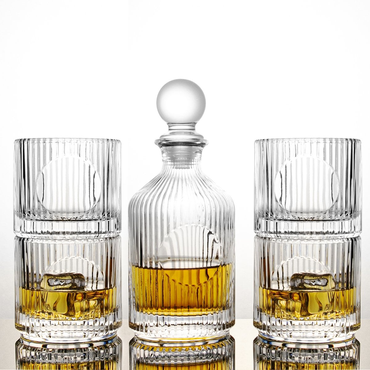 Whisky set met karaf en 4 glazen 500 ml
