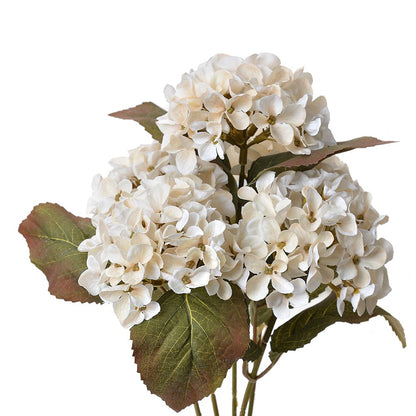 Artificial Flower Hydrangea 44 cm White Plastic Artificial Plant