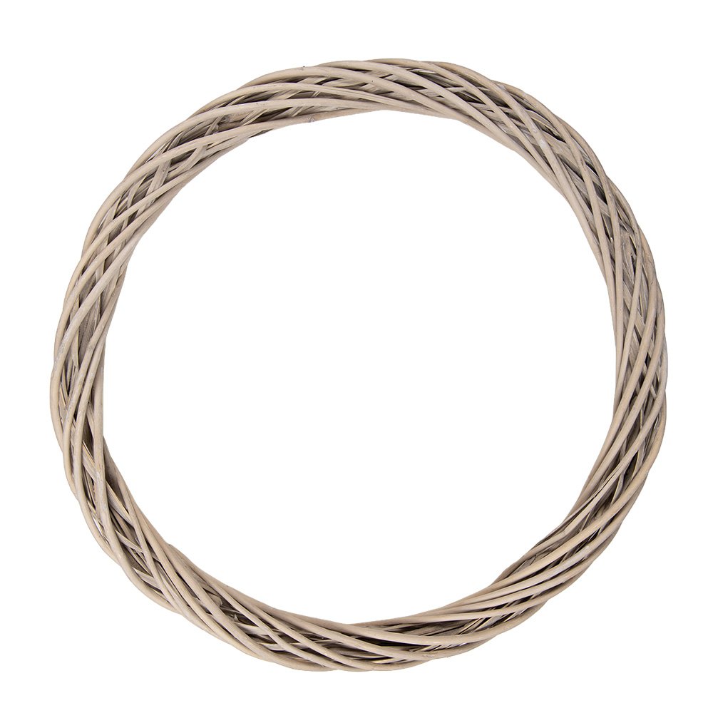 Decoratiekrans rotan Ø 50x5 cm bruin
