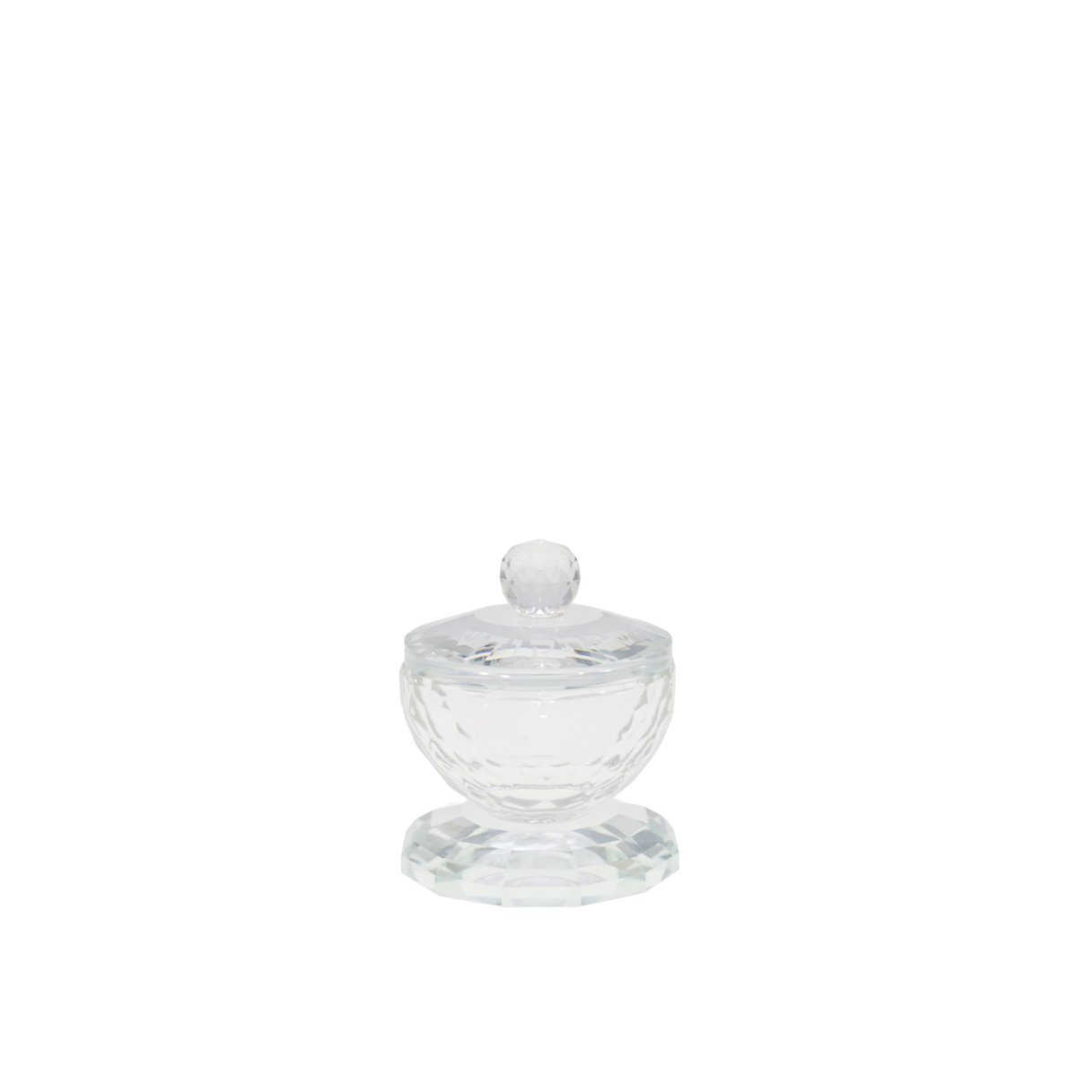 Transparent Crystal Style Salt Shaker with Lid