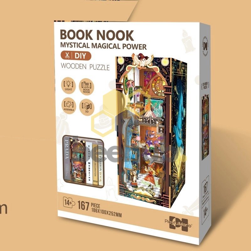 3D Booknook Mystical Magical Power 18,6x10x25,2cm hout