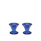 H5.5 cm Blue Candlestick - lot of 2