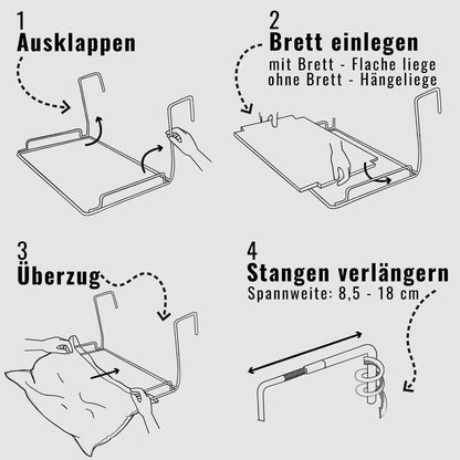 Katten radiatorbed hangmat 43x30x25 cm pluche grijs