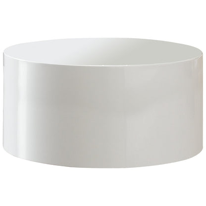 Salontafel rond 60 cm wit MDF