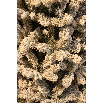 Kunstkerstboom Harma smal groen frosted H260 Ø73 cm
