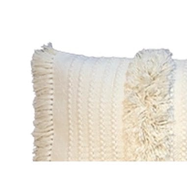 Kussenhoes 35x75 cm crème katoen