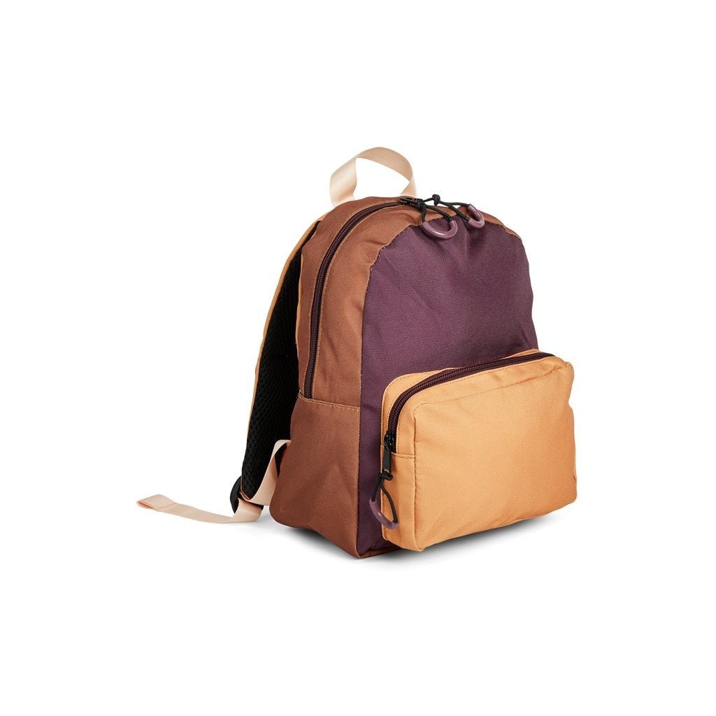 Rugzak kinderen 28x23x11 cm geel blok