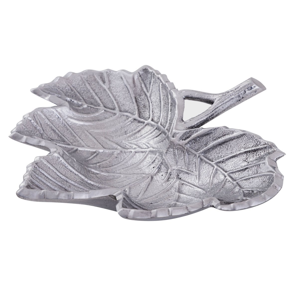 Decoratieve schaal aluminium 23x21x5 cm goud zilver