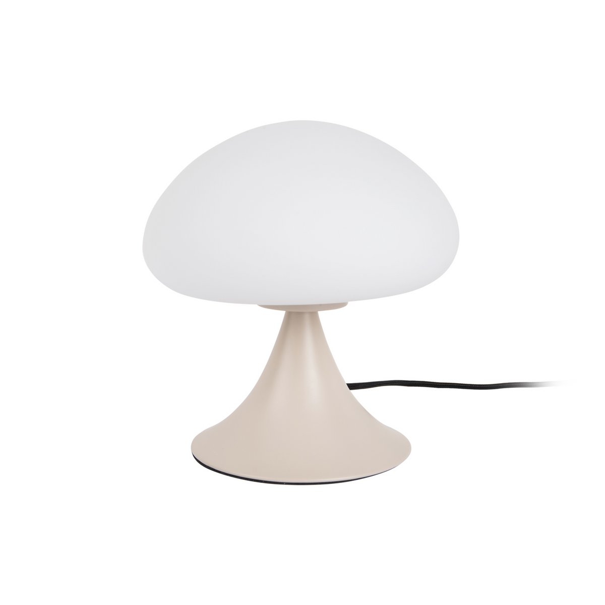 Tafellamp paddestoel 20 cm grijs glas