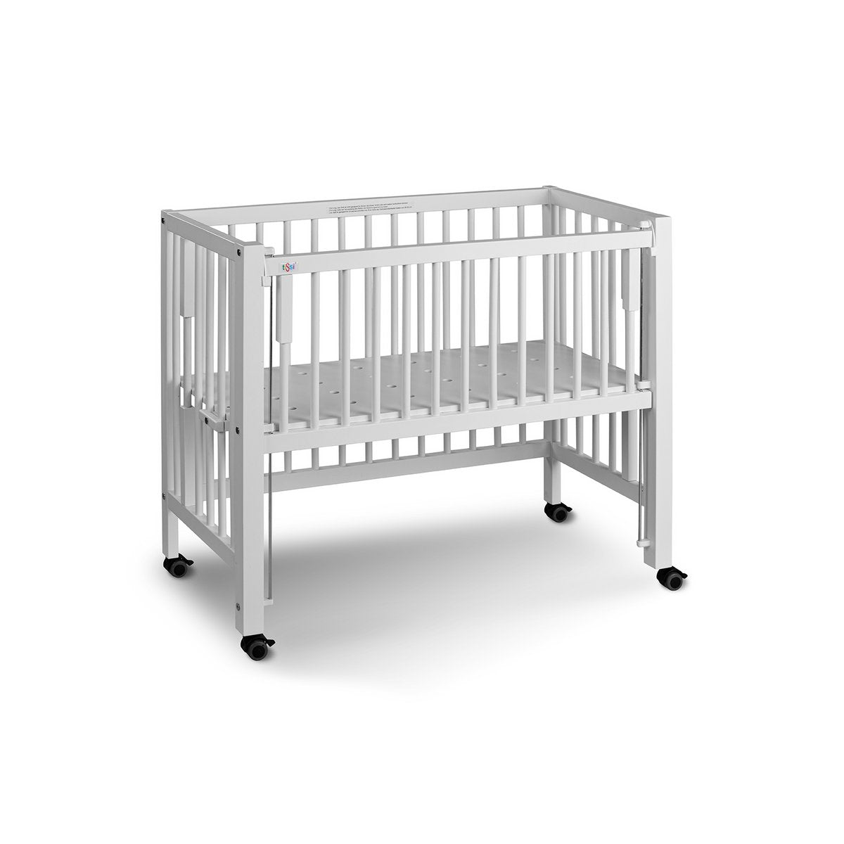 tiSsi® SOPHIE bijzetbed / bijzetbed beuken WIT 40x90 cm