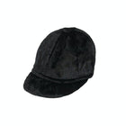 Poppenrijcap zwart velours