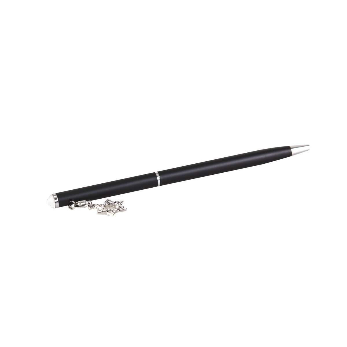 Black Ball Pen with diamond shield