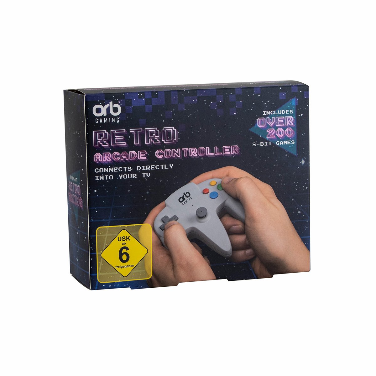 ORB - Retro Arcade Games TV Controller grey - incl. 200x 8-bit games
