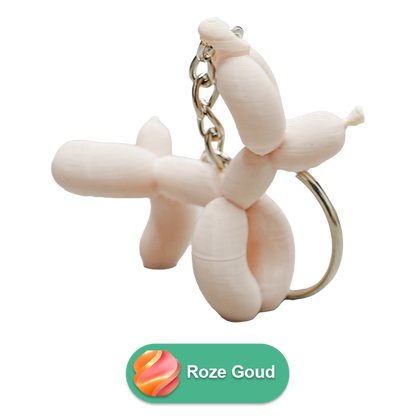 Sleutelhanger ballon hond plassend PLA