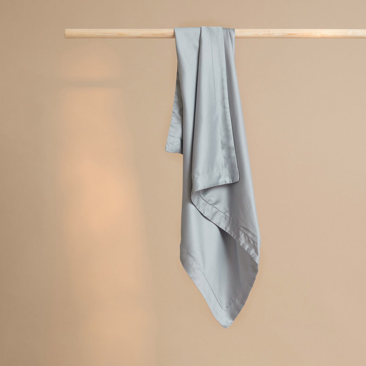 Kussensloop TENCEL satijn 50x60 cm grijs blauw