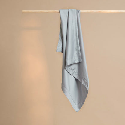 Kussensloop TENCEL satijn 50x60 cm grijs blauw