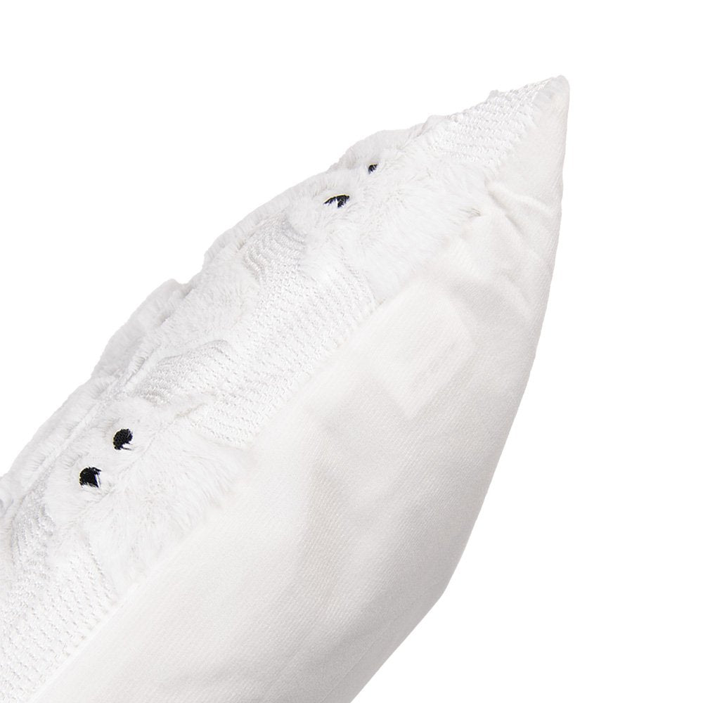 Cushion 45x45 cm White Synthetic