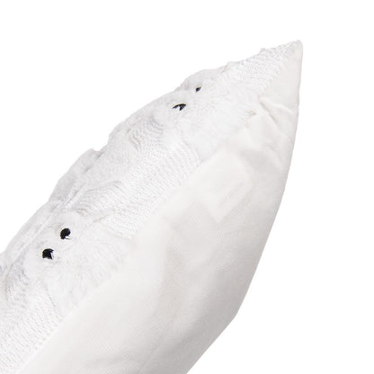 Cushion 45x45 cm White Synthetic