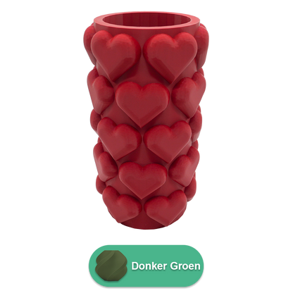 3D vaas hartjes 20 cm PLA
