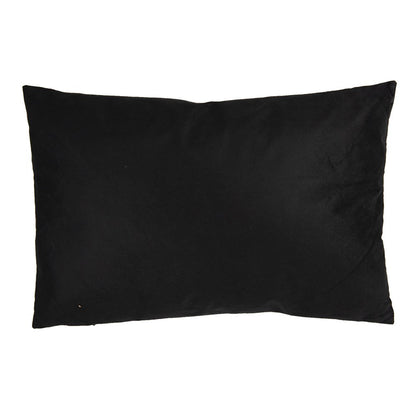 Sierkussen 60x40 cm zwart polyester