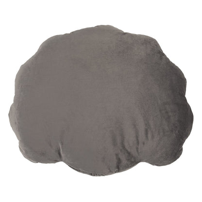 Sierkussen Schelp 38x48 cm grijs polyester