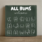 Tegeltje all bums 10x10 cm