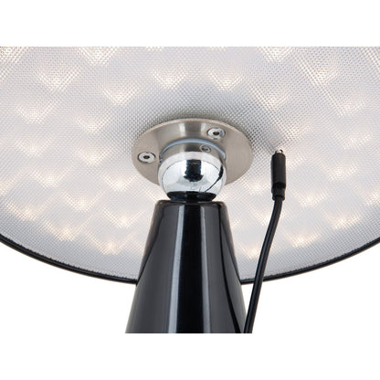 Tafellamp LED 23 cm zwart melamine